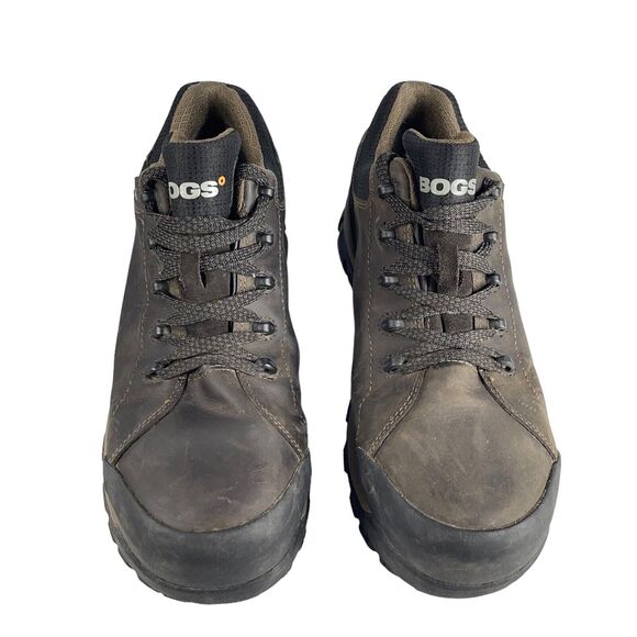 BOGS Mens Foundation Low 72235CT-200 Waterproof Work Boots Brown Leather SIZE 10 - Picture 10 of 12